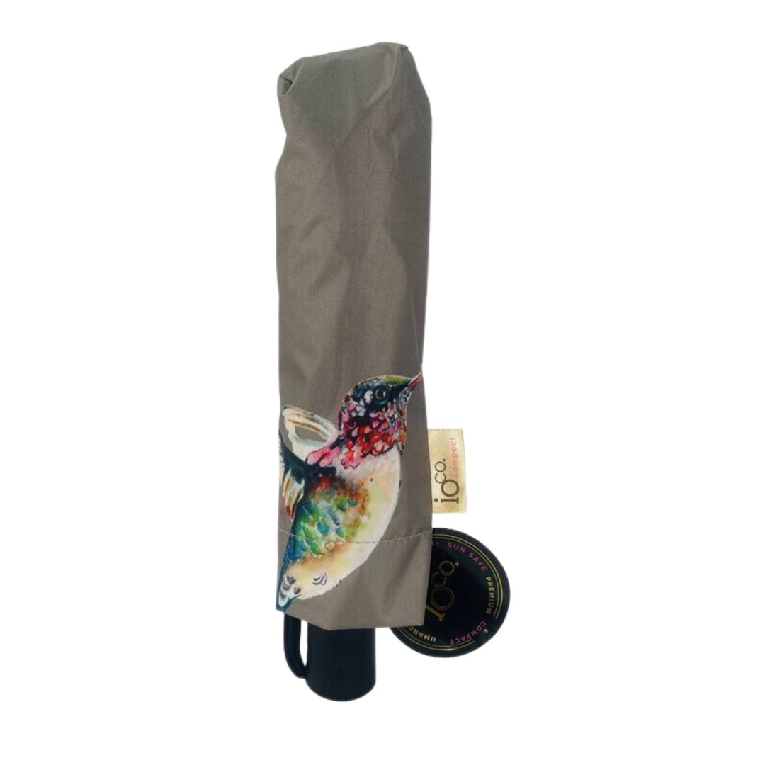 Sun Safe Compact Umbrella - Hummingbird