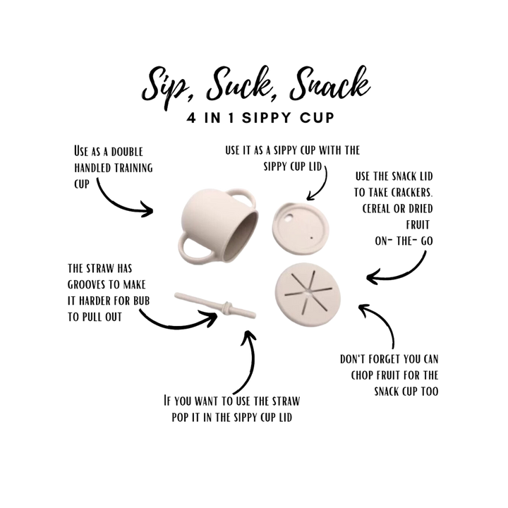 4 in 1 Baby Cup - Sip, Suck and Snack Cup