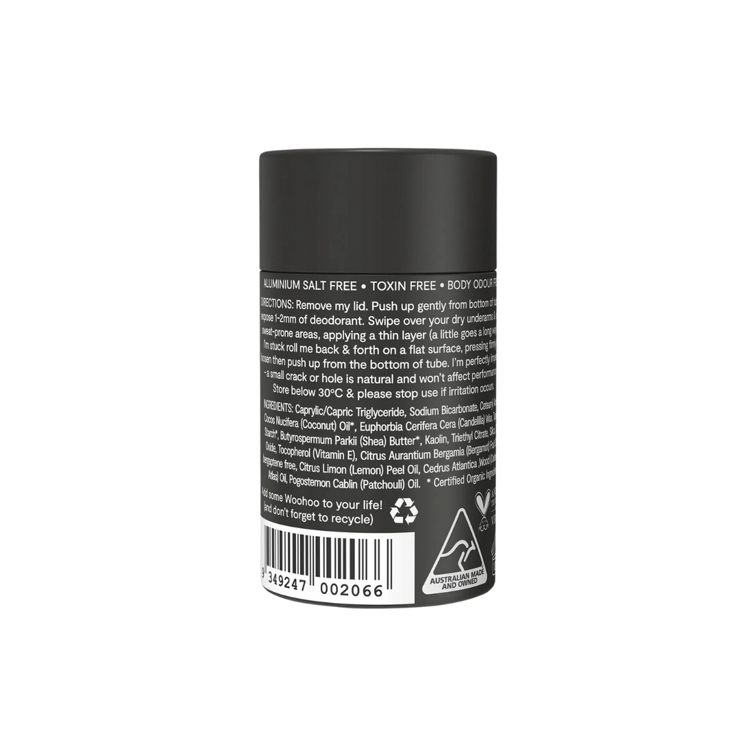 Woohoo Natural Deodorant & Anti-Chafe Stick (Tux) 60g