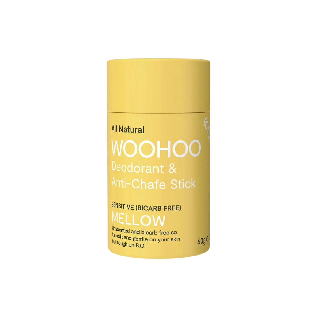 Woohoo Natural Deodorant & Anti-Chafe Stick (Mellow) 60g