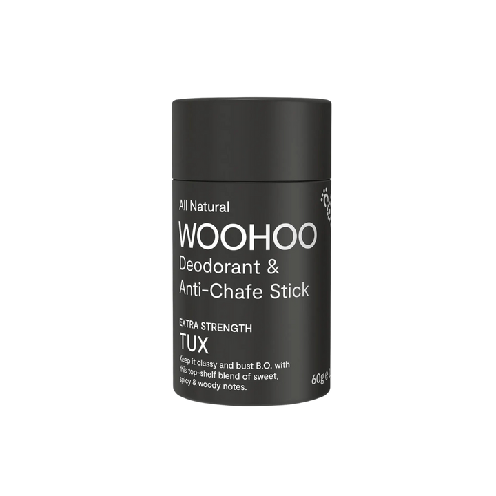 Woohoo Natural Deodorant & Anti-Chafe Stick (Tux) 60g