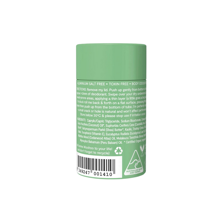 Woohoo Natural Deodorant & Anti-Chafe Stick (Wild) 60g